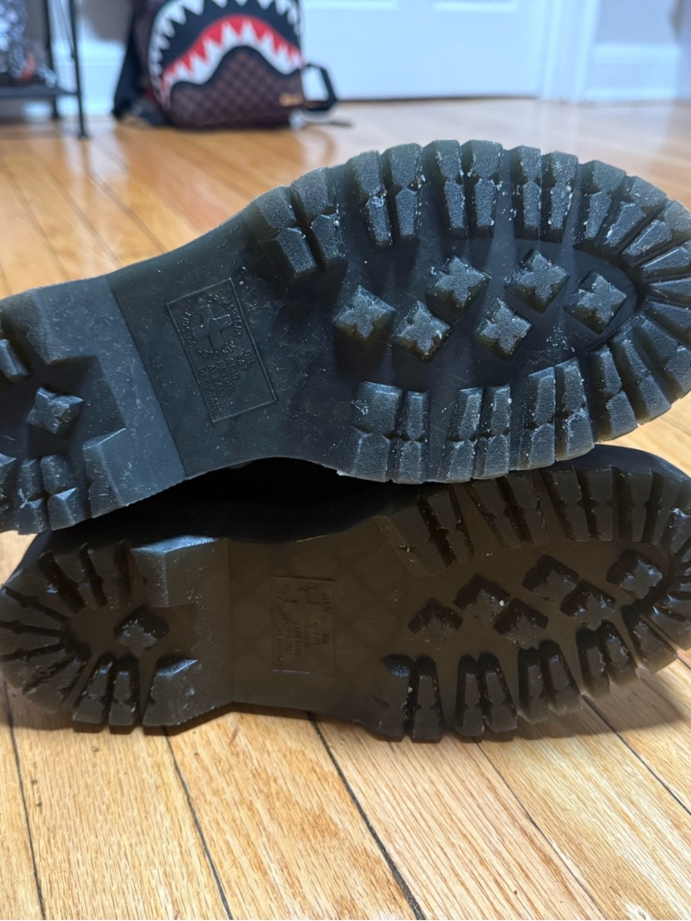 Dr. Martens Black Leather Combat Boots – Zip Front / Platform Style - Picture 4 of 7